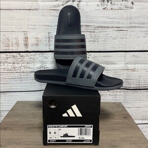 Adidas Adilette Comfort Slides Onix/Legend Ink Unisex Men’s 5/Women’s 6
